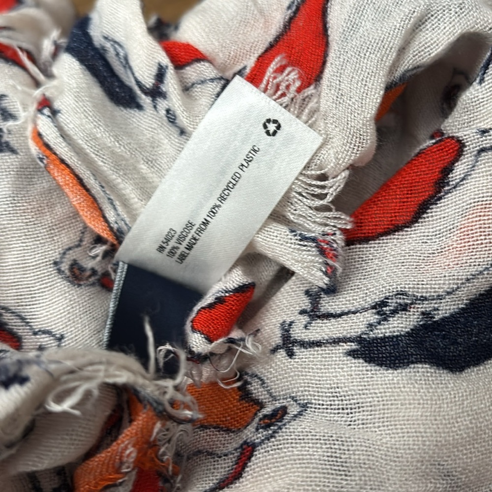 Colorful Bird Pattern Scarf - Picture 4 of 4